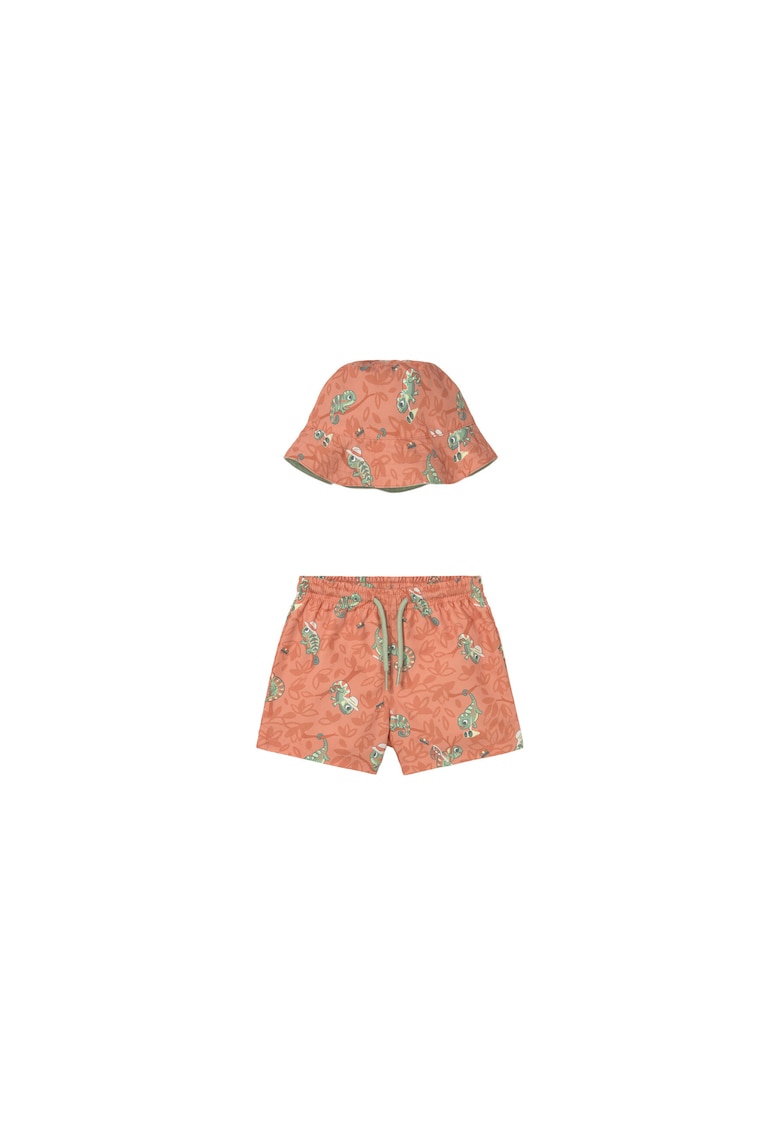 Costum de baie copii - portocaliu - poliester