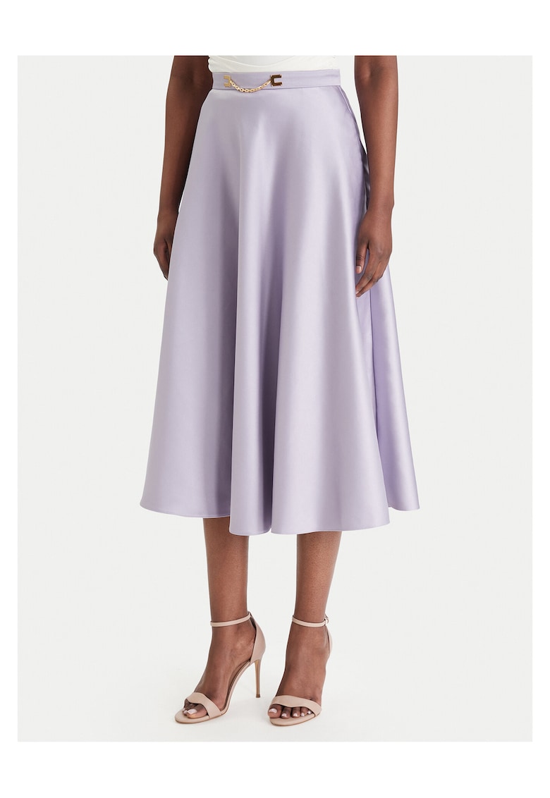Fusta midi violet - Violet