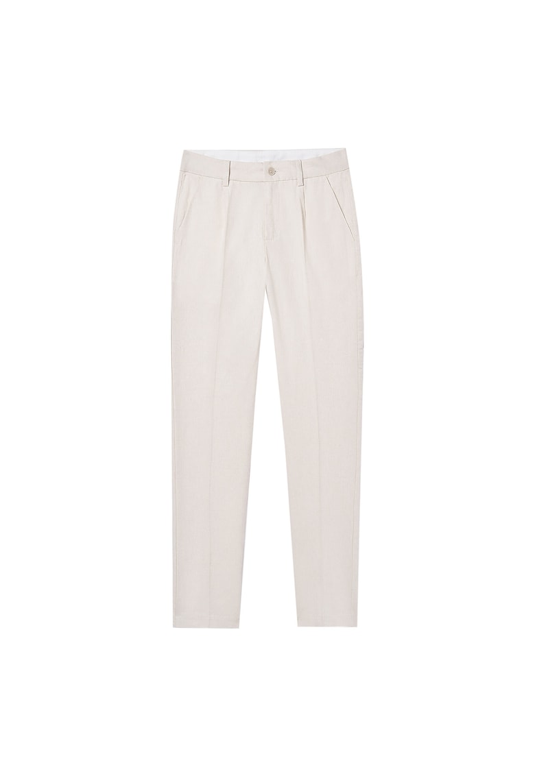 Pantaloni bej - bumbac - Bej