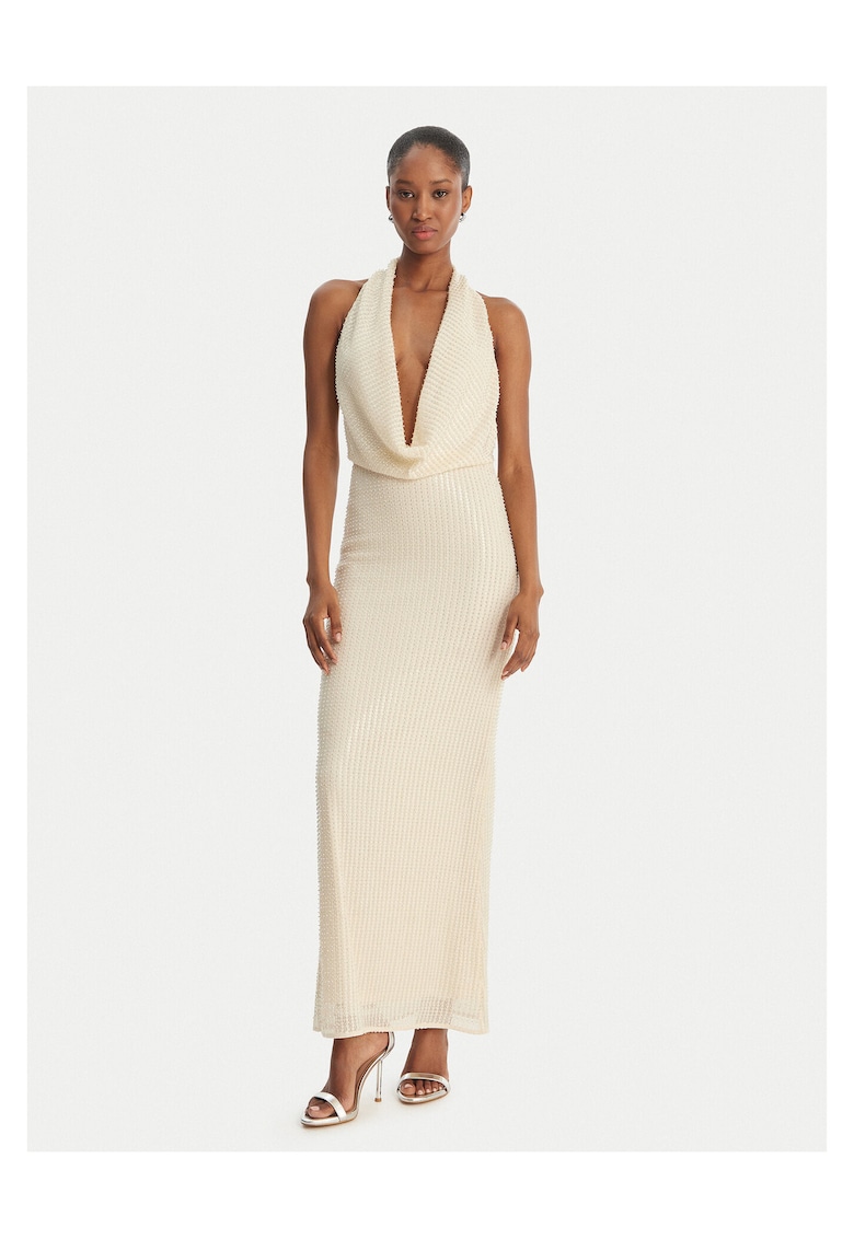 Rochie de seara - bej - poliester