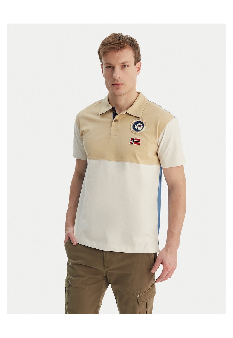 Tricou ecru din bumbac pentru barbati - Ecru