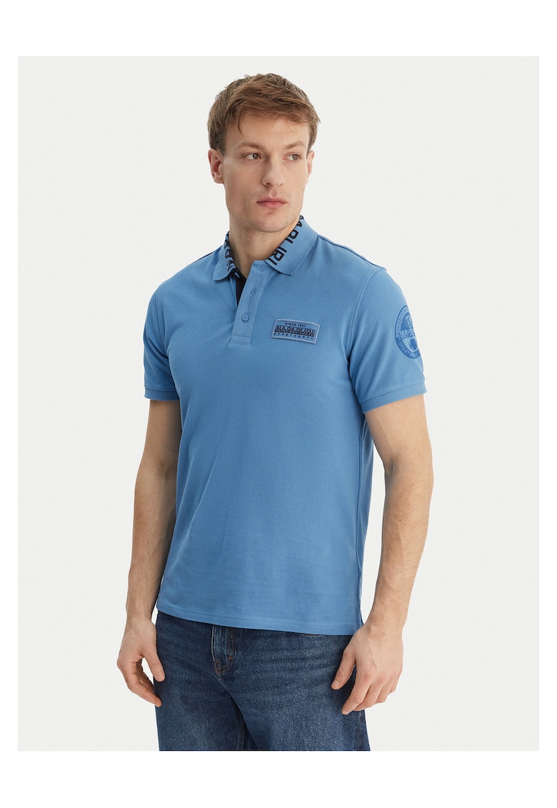 Tricou din bumbac albastru - Albastru