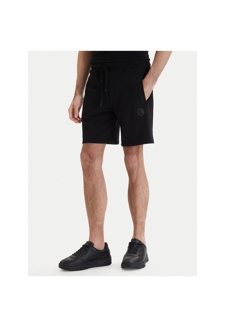 Pantaloni sport barbati - negru - bumbac si poliester