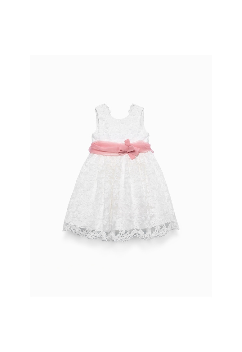 Rochie fete - alb - 70% poliester - 30% poliamida