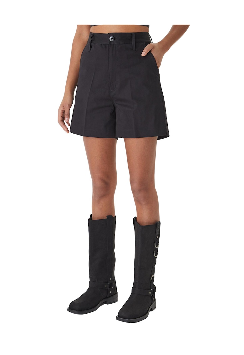 Pantaloni scurti dama - bumbac - negru -