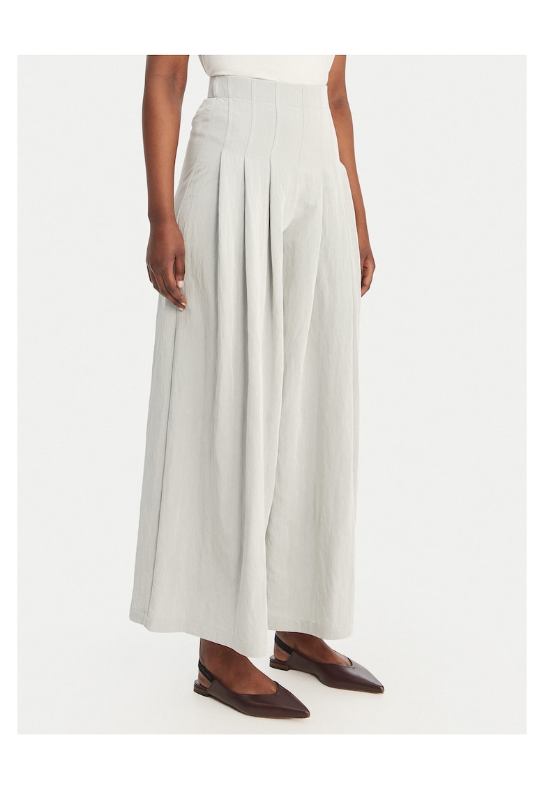 Pantaloni dama palazzo - rayon - albastru deschis