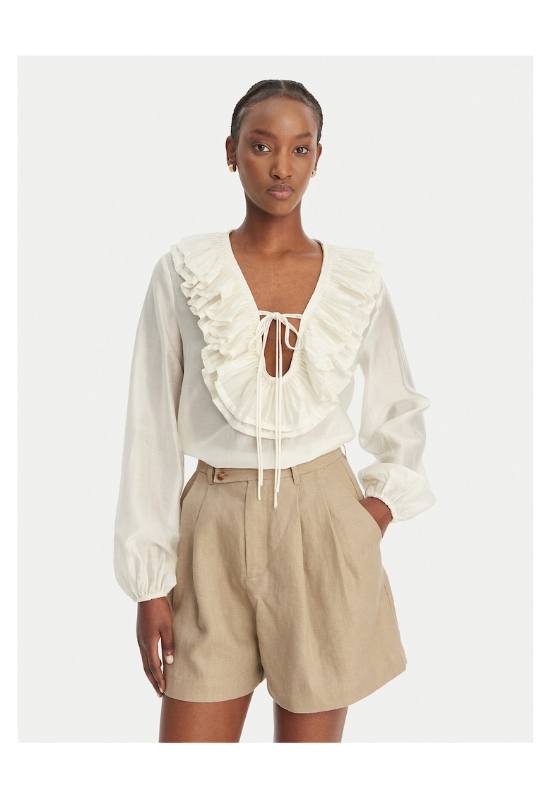 Bluza dama - poliester - alb