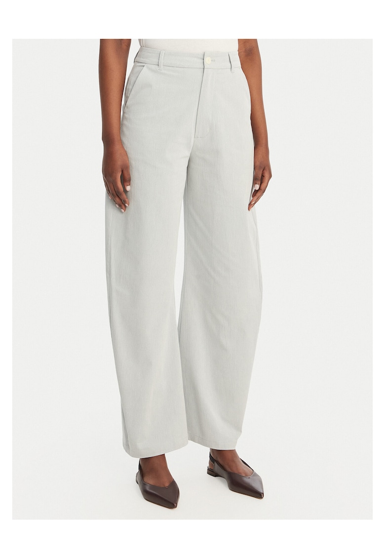 Pantaloni dama - bumbac - albastru deschis