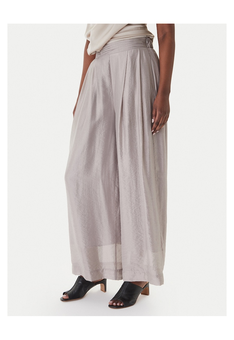 Pantaloni dama - rayon - gri