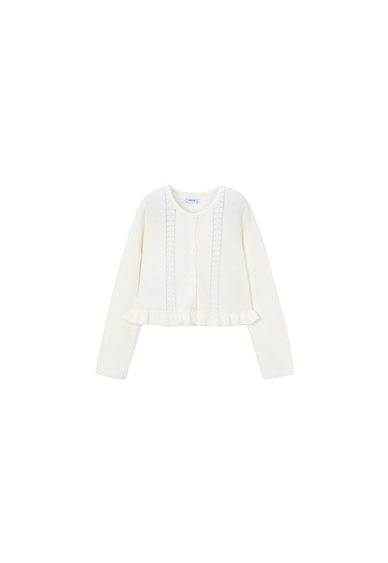 Cardigan copii cu nasturi - Ecru