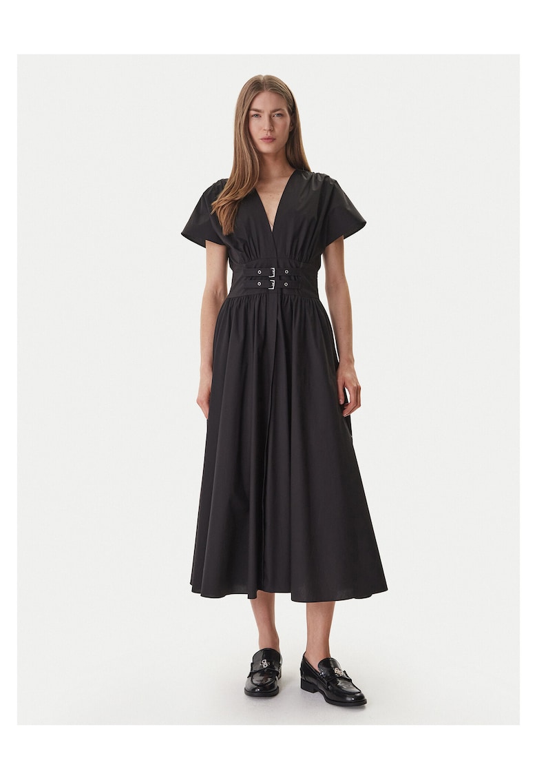 Rochie casual - bumbac - negru