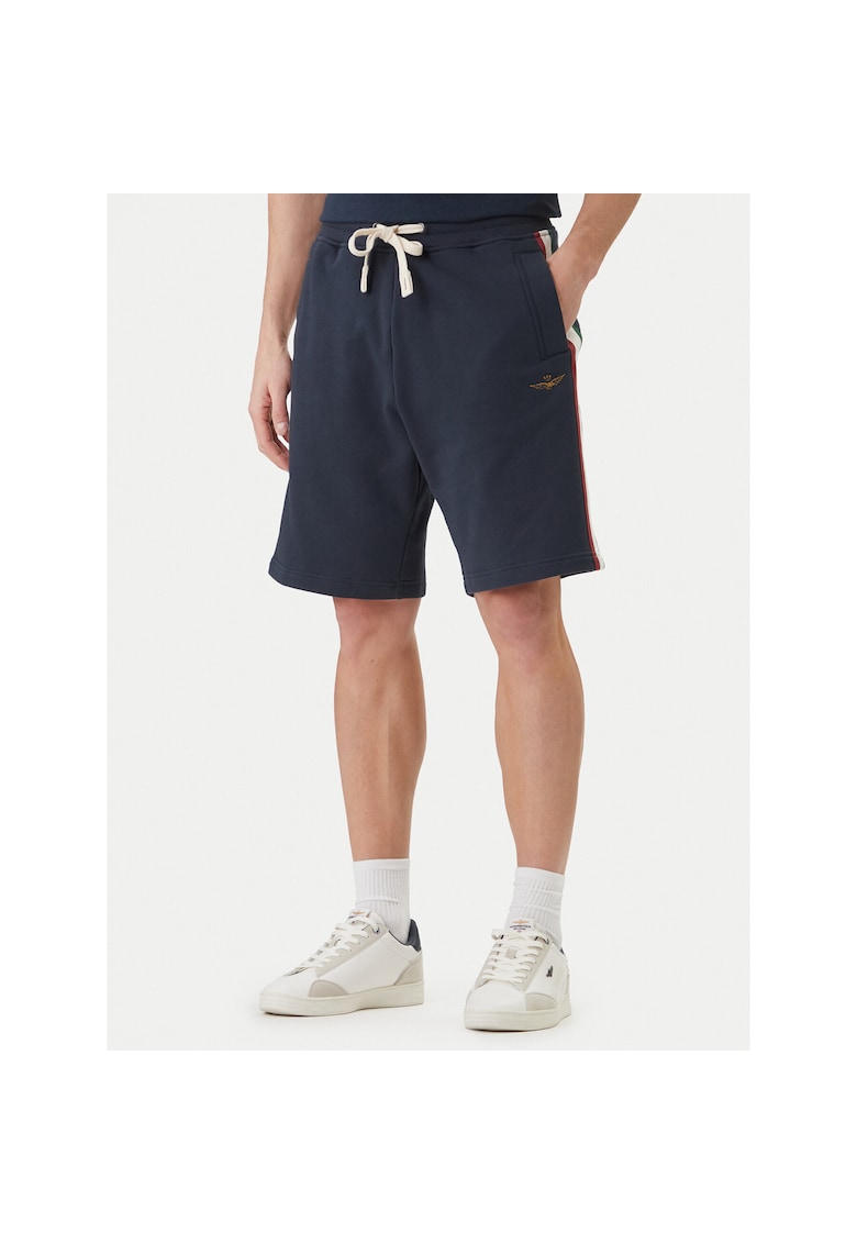 Pantaloni sport barbati - bumbac - bleumarin