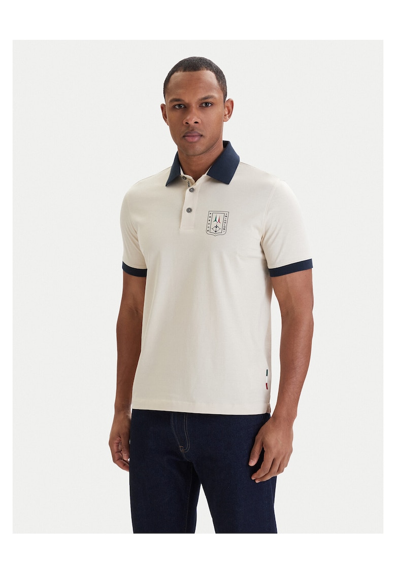 Tricou barbati - bumbac - bej -
