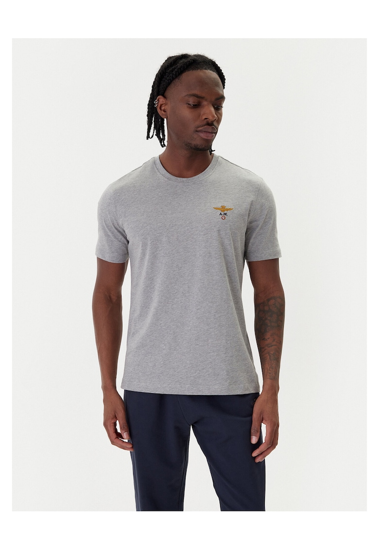 Tricou Barbati - Bumbac - Gri - Gri