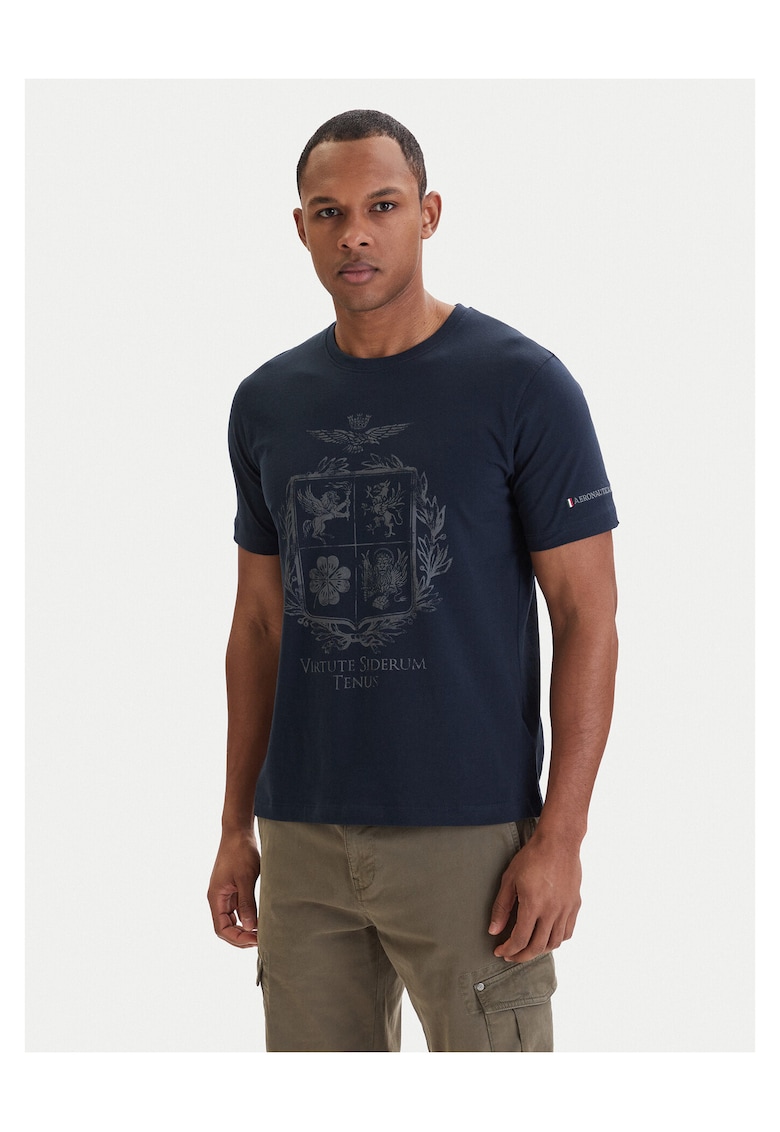Tricou Barbati - Bleumarin - Din Bumbac