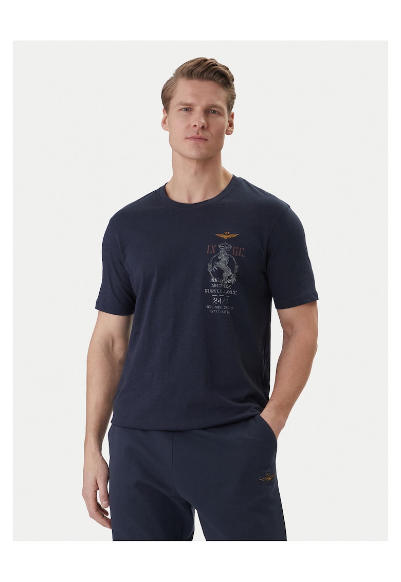 Tricou Barbati - Bumbac - 487996 - Bleumarin
