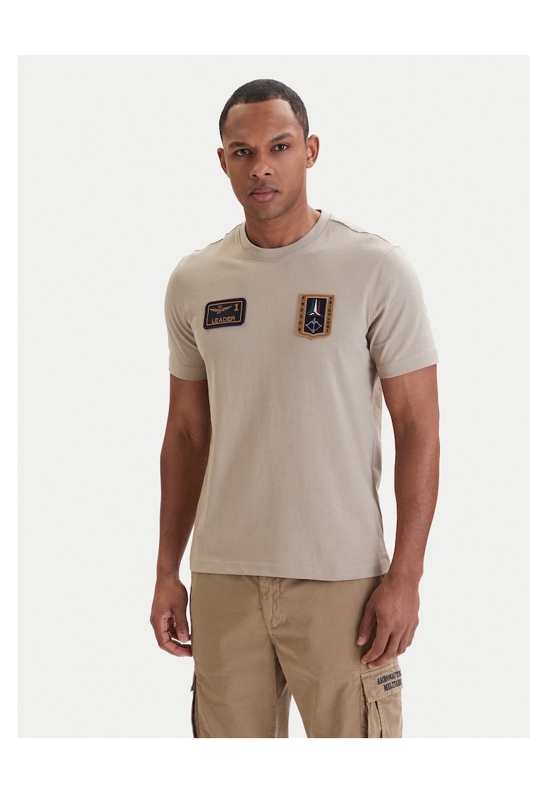 Tricou barbati - bumbac - 69875 - Bej