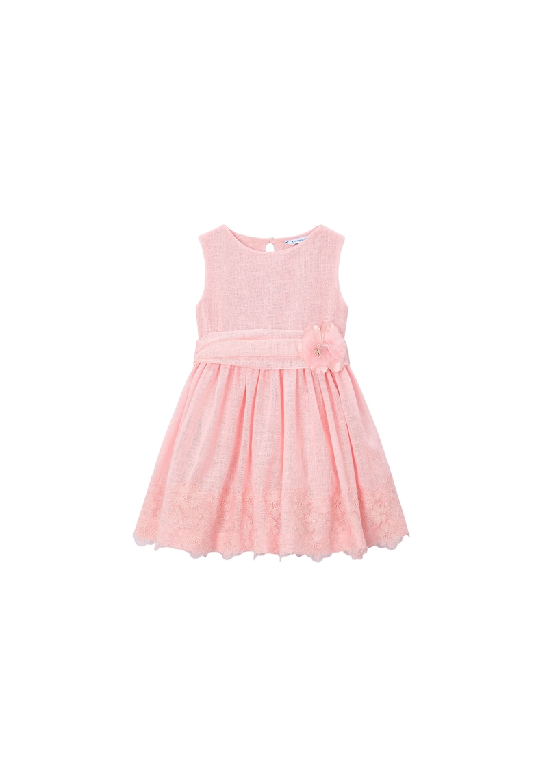 Rochie fete - eleganta - roz - 50% poliester - 49% bumbac