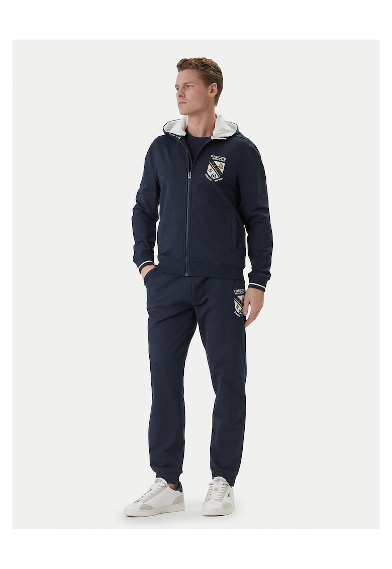 Trening lifestyle pentru barbati - bleumarin - bumbac - fermoar