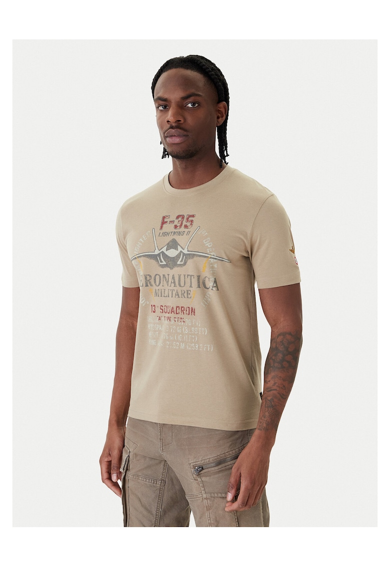 Tricou Barbati - Bumbac - 469754 - Bej