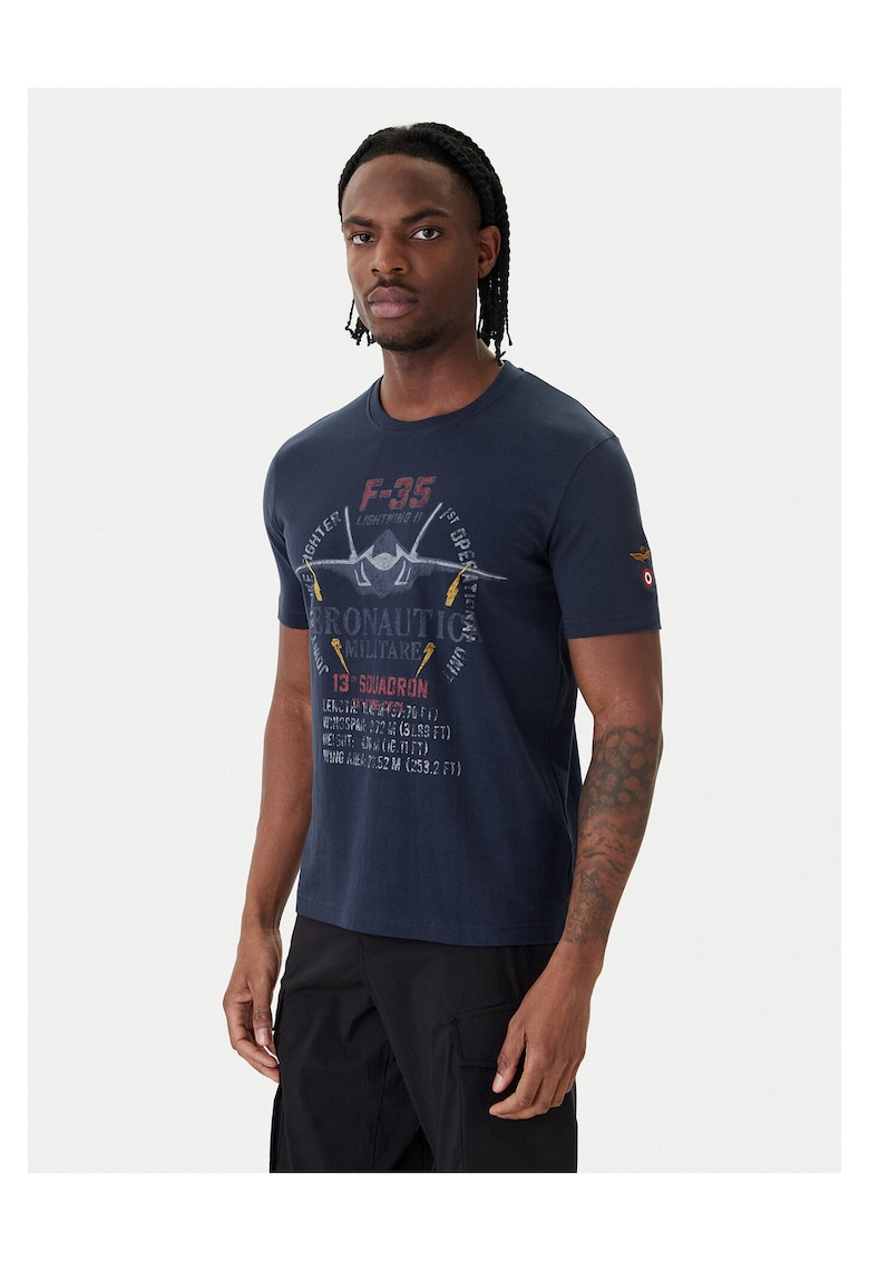 Tricou Barbati - Model Casual - Bumbac - Bleumarin