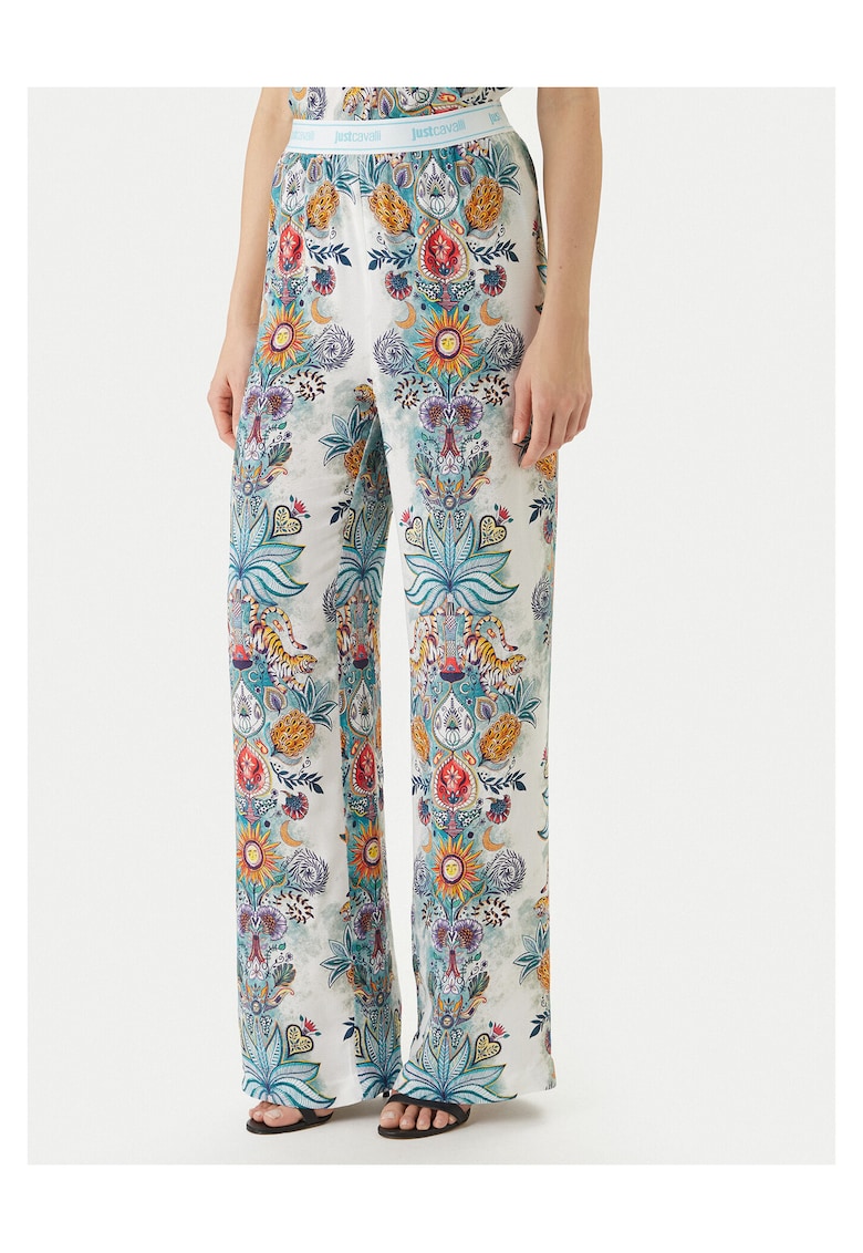 Pantaloni viscoza multicolor - Multicolor