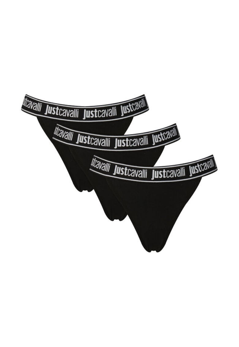Set chiloti pentru femei - Bumbac - Negru - Negru