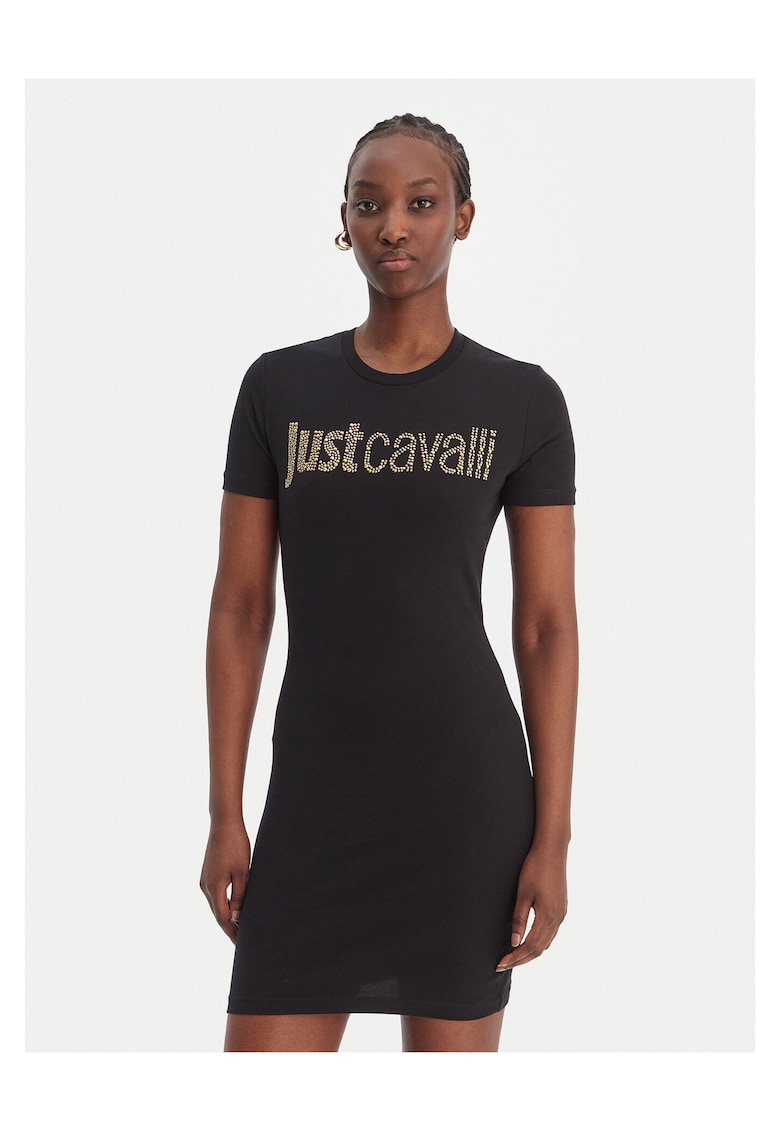 Rochie casual - bumbac - negru - 95% bumbac 5% elastan - Negru