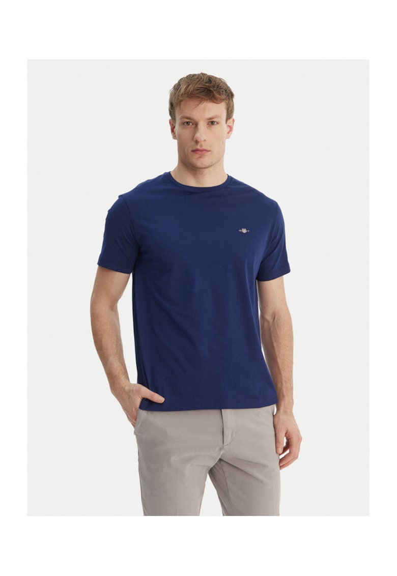 Tricou barbati bumbac - bleumarin