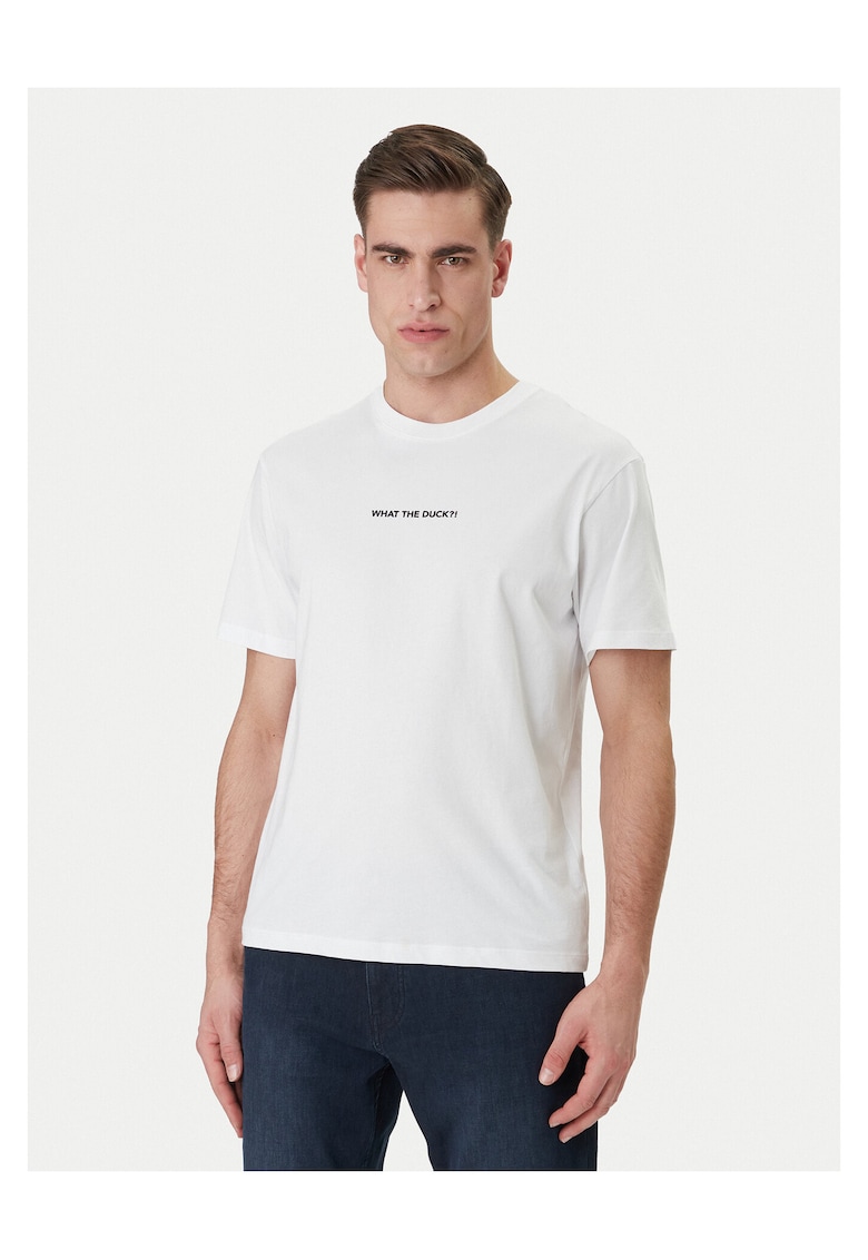 Tricou barbati - bumbac organic - albdwqfwqdfwq - Alb