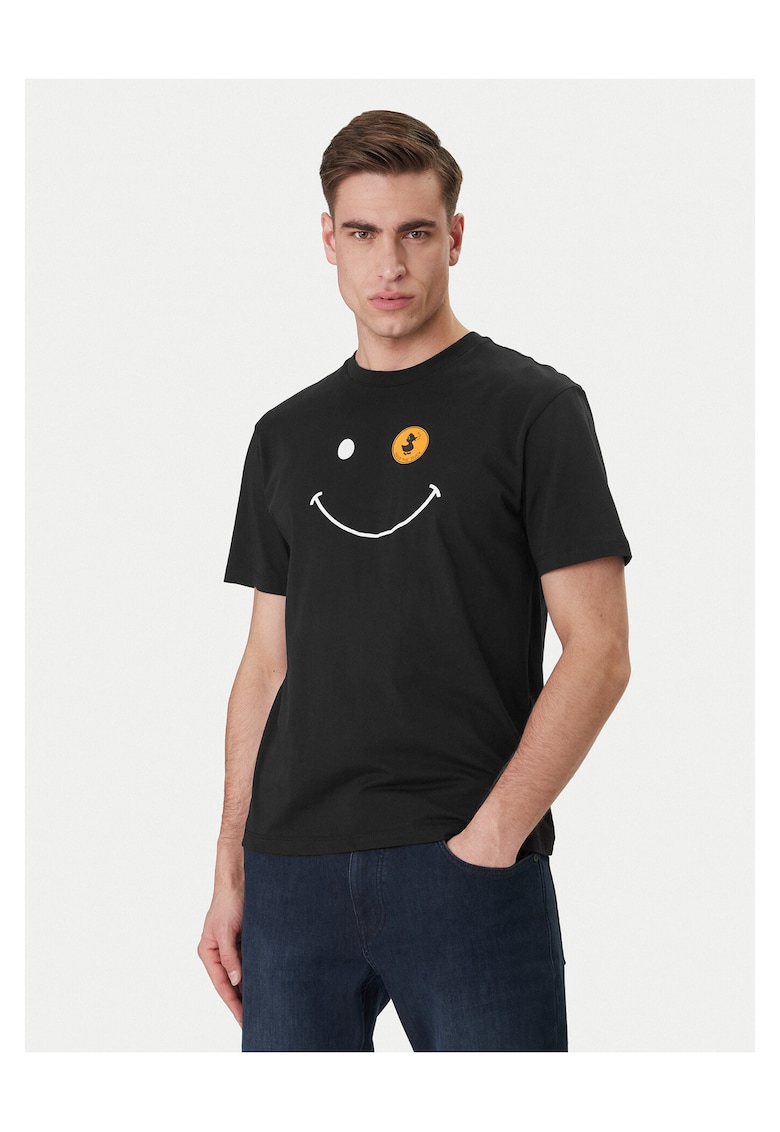 Tricou barbati - bumbac organic - fwqfwqfwqfwq - Negru