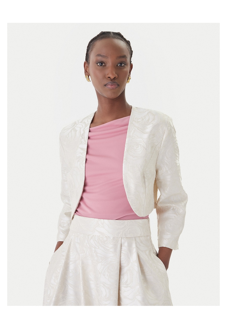 Bolero dama - poliester - ecru - Ecru