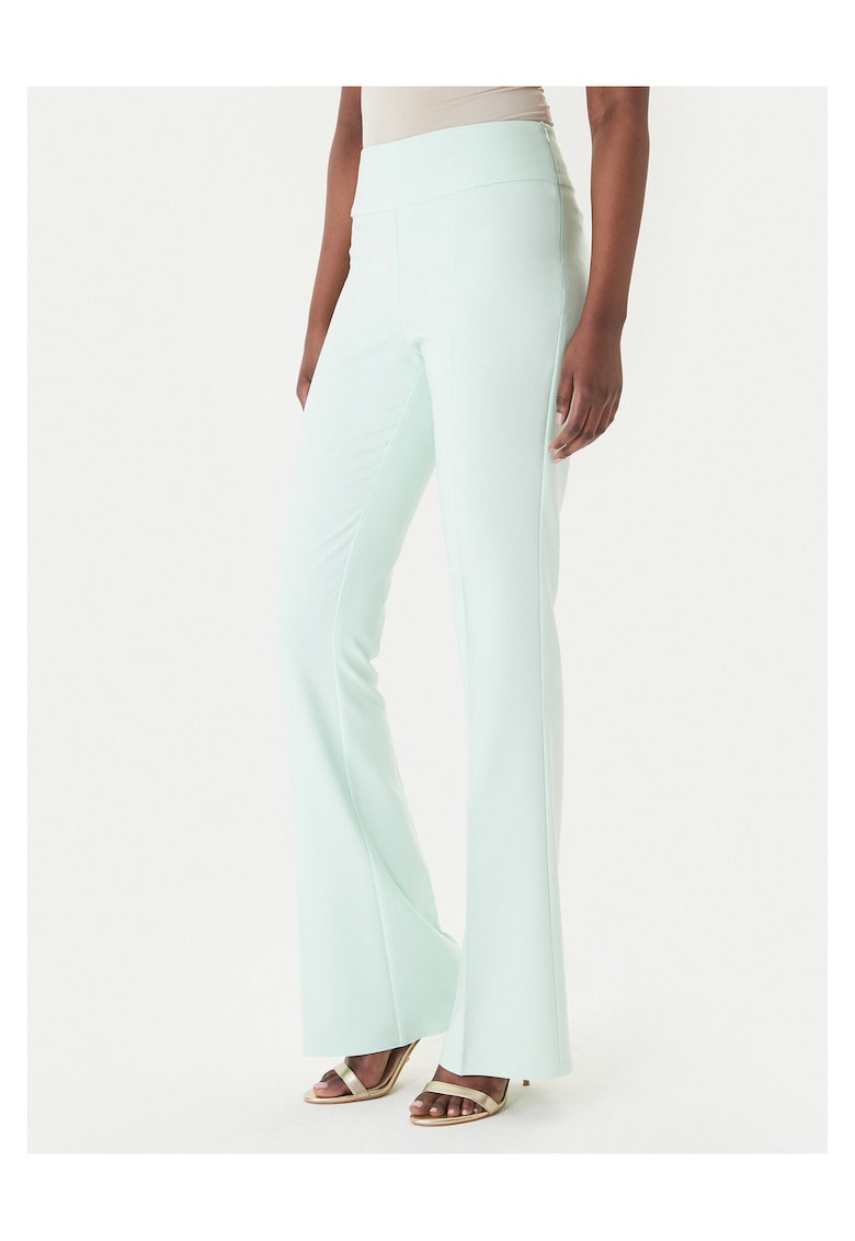 Pantaloni dama - poliester - slim fit - Verde