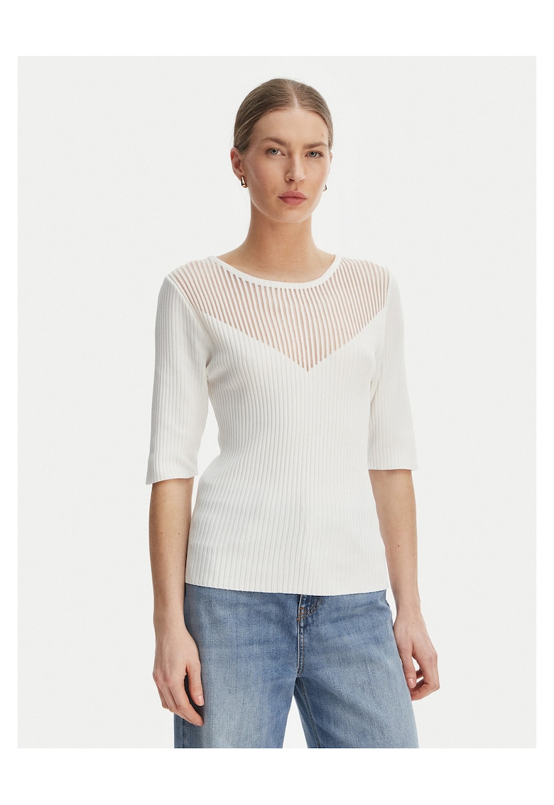 Bluza dama - viscoza - slim fit - alb