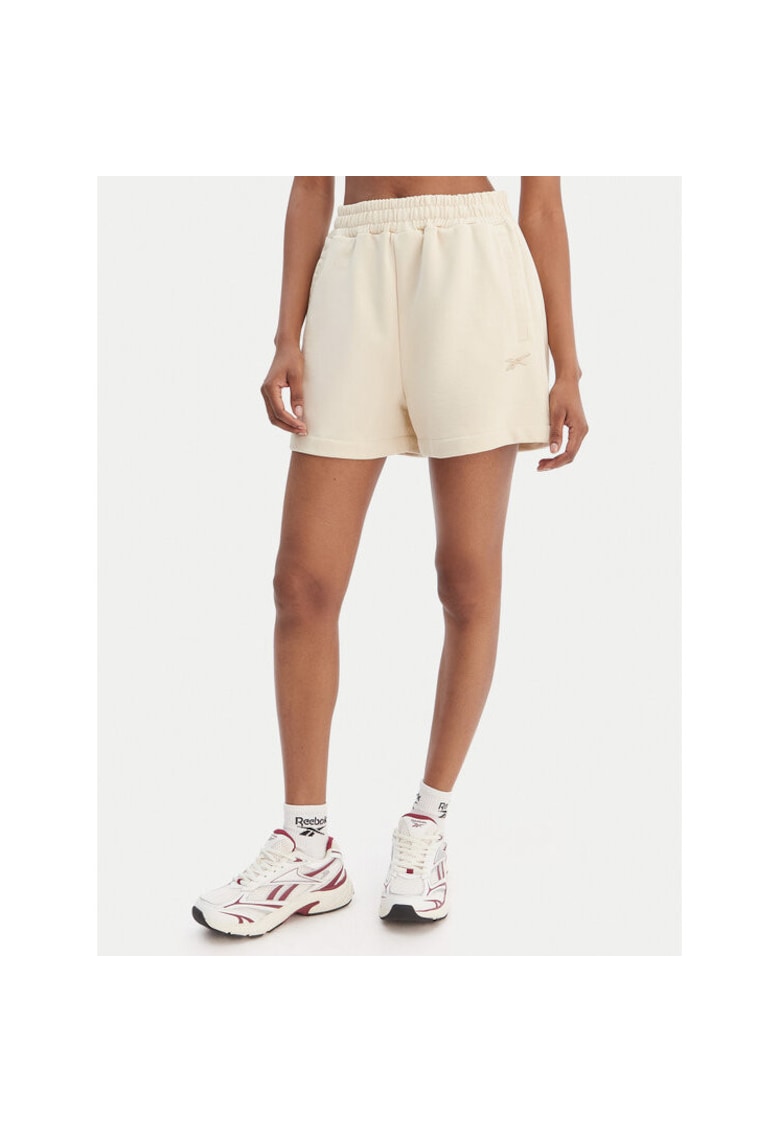 Pantaloni sport de dama - bej - din 70% bumbac - 30% poliester
