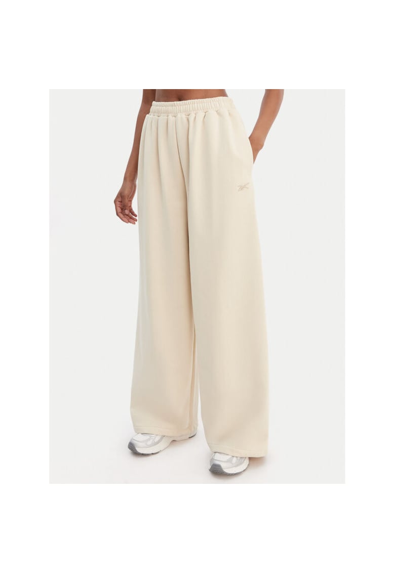 Pantaloni sport dama - bej - din 70% bumbac - 30% poliester