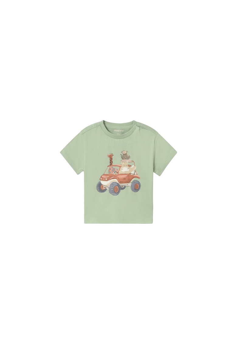 Tricou copii - din bumbac - verde