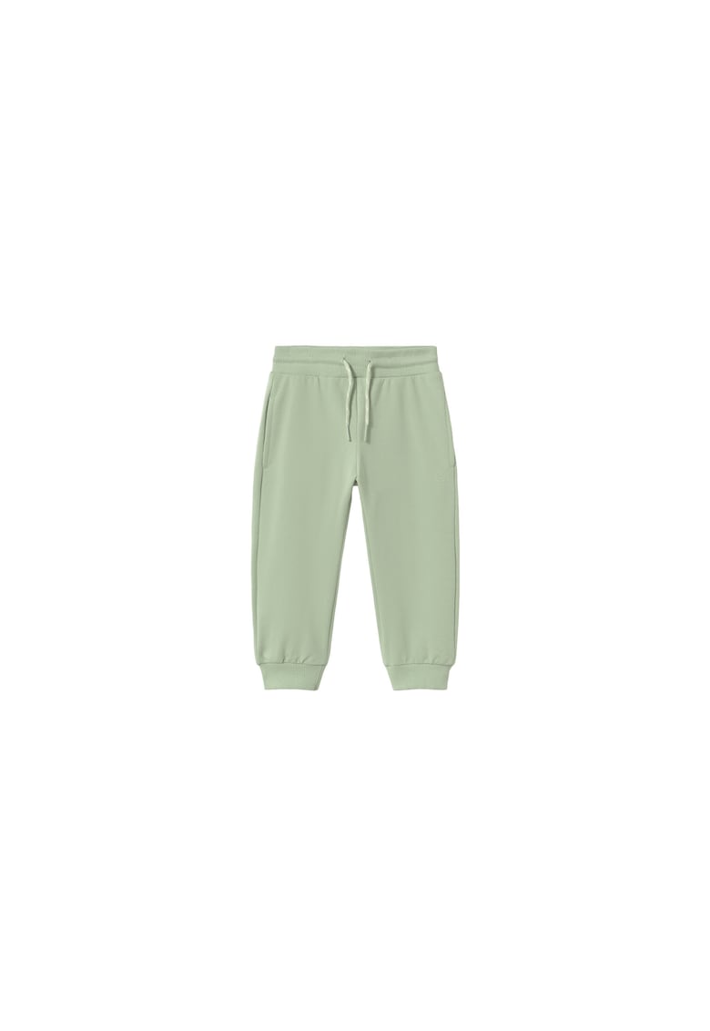 Pantaloni de trening pentru baieti - bumbac/poliester - verde -