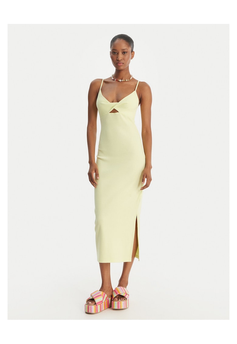 Rochie de vara - verde - bumbac si poliester