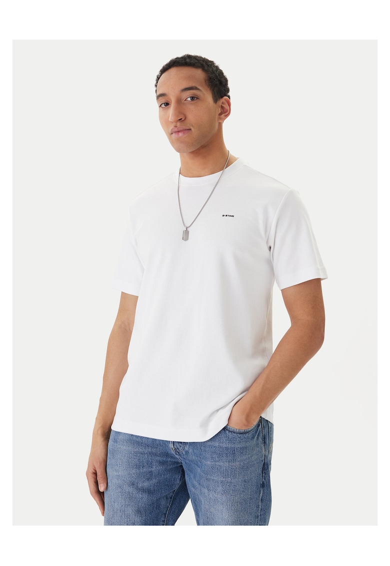 Tricou barbati - bumbac organic - alb