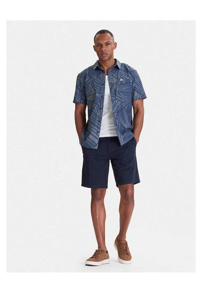 Pantaloni scurti barbati - bumbac - bleumarin -