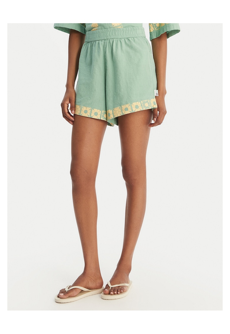 Pantaloni scurti dama - bumbac - verde -