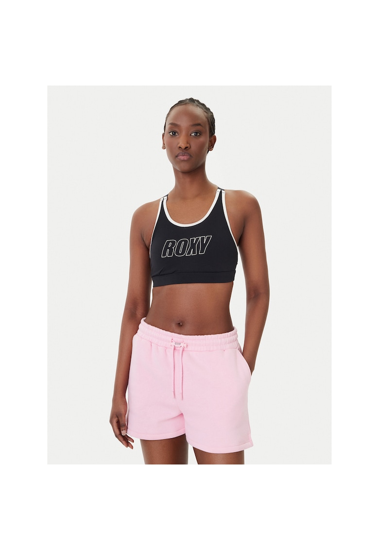 Bustiera sport - neagra - poliester reciclat - elastan
