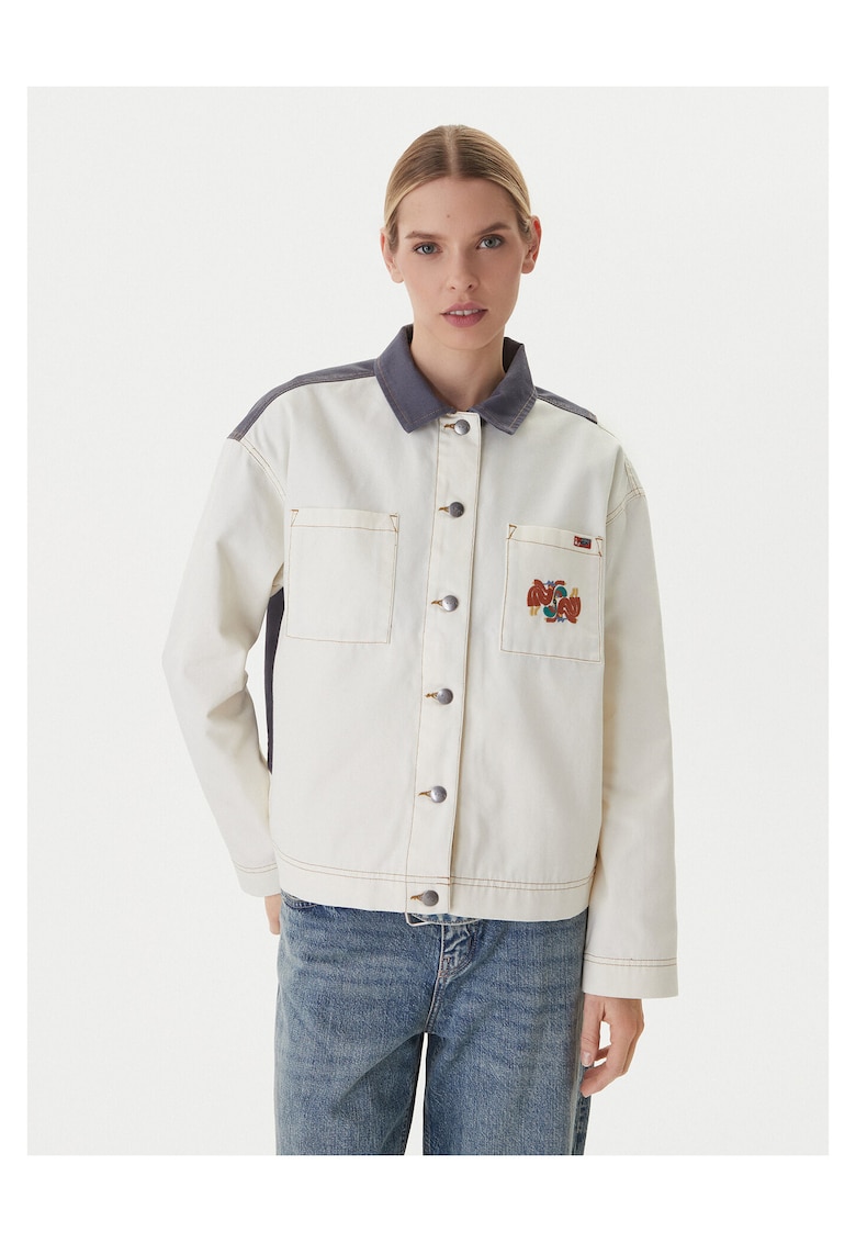 Geaca de blugi 60% bumbac - 40% poliester - INTL - Ecru