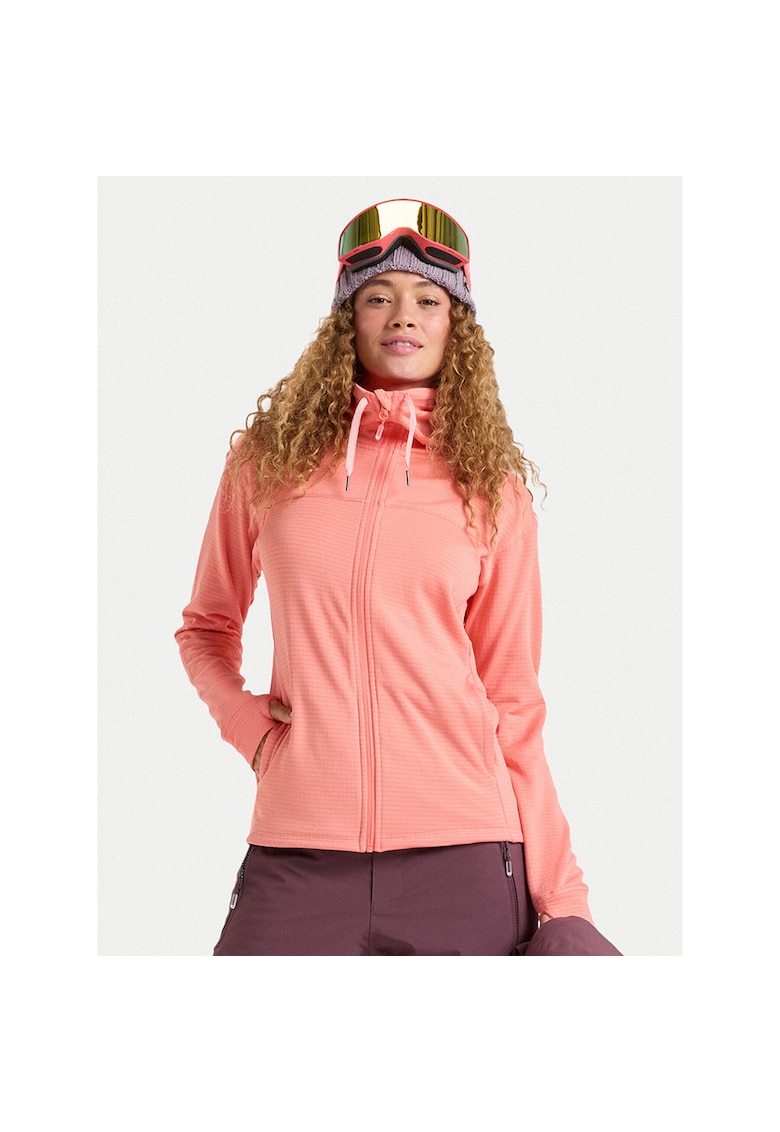 Bluza sport dama - portocalie - poliester reciclat