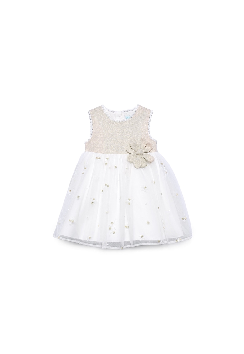 Rochie fete - bej - 72% poliester - 100% bumbac