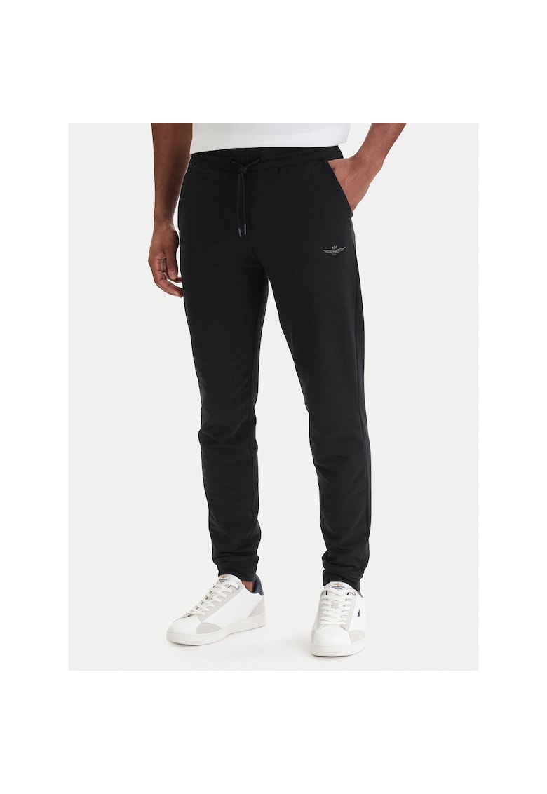Pantaloni sport barbati - bumbac - negru