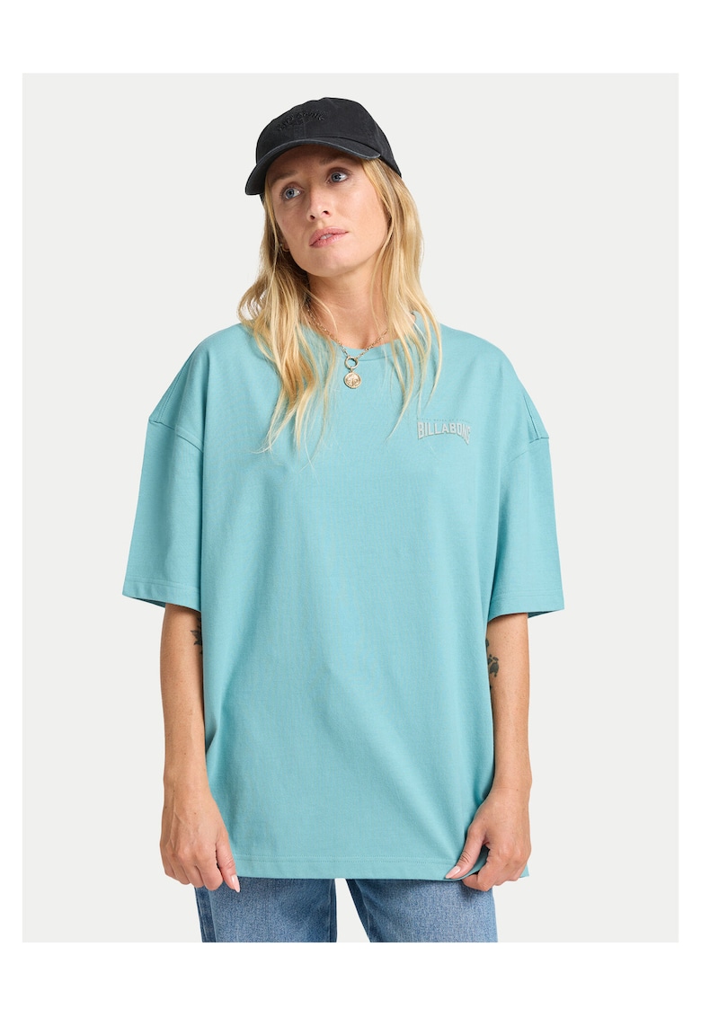 Tricou dama - lejer - turcoaz - bumbac