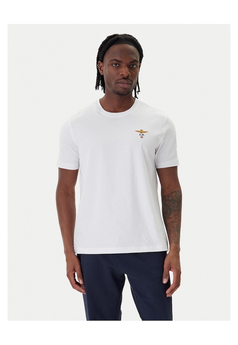 Tricou Barbati - Alb - Bumbac -