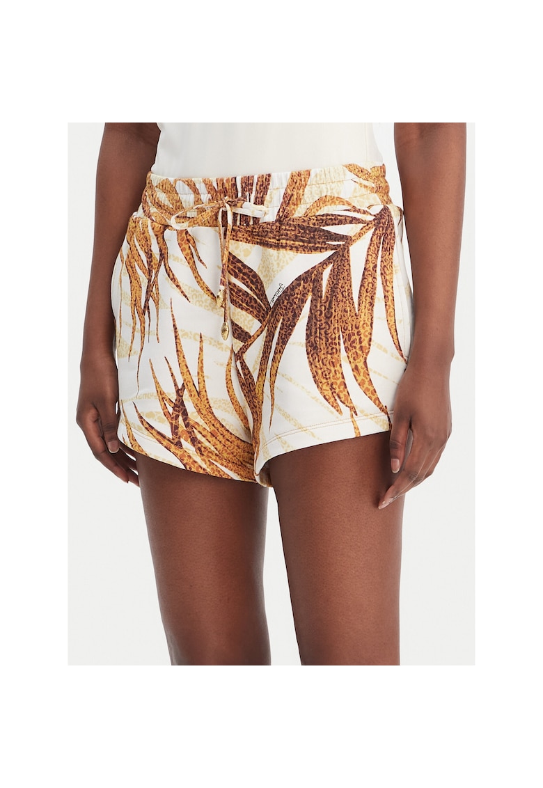 Pantaloni sport dama - bumbac - bej - alb - Alb/Bej